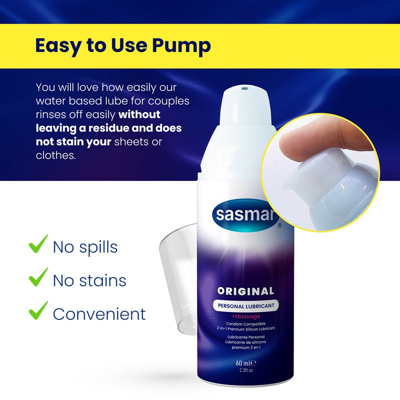 Sasmar Original Silicone Personal Lubricant - Lubricant - Conceive Plus® Australia