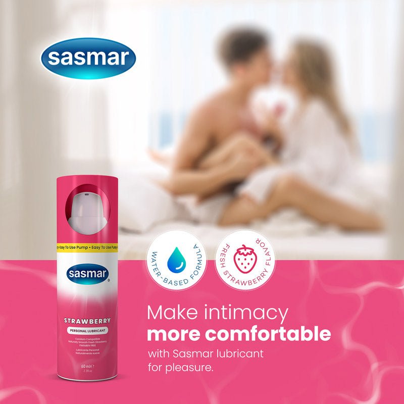 Sasmar Strawberry Flavor Personal Lubricant - Lubricant - Conceive Plus® Australia