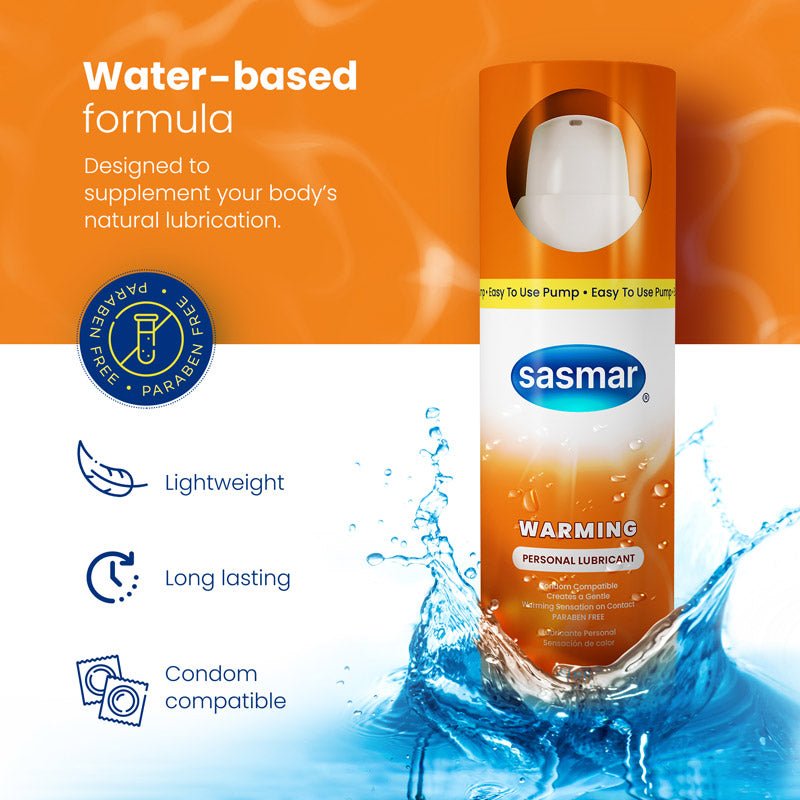 Sasmar Warming Personal Lubricant - Lubricant - Conceive Plus® Australia