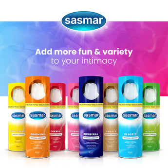 Get BOTH SASMAR® WARMING and SASMAR® CLASSIC in this personal lubricant combo pack!