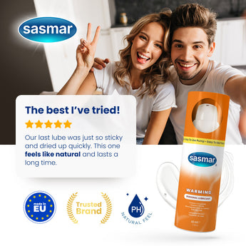 Get BOTH SASMAR® WARMING and SASMAR® CLASSIC in this personal lubricant combo pack!