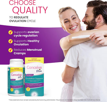 Motility & Ovulation Support formula including vitamins, enzymes, plant extracts and more to help regulate ovulation cycles and enhance the body’s conception