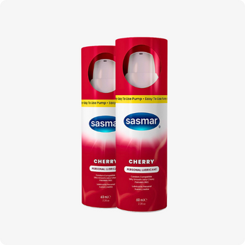 SASMAR Cherry Personal Lubricant is a silky smooth long lasting water-based lubricant. A few drops go a long way and help supplement dryness and friction without los
