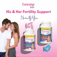 His and Her Fertility Support Supplements - Male and Female Fertility vitamins - Conceive Plus® Australia
