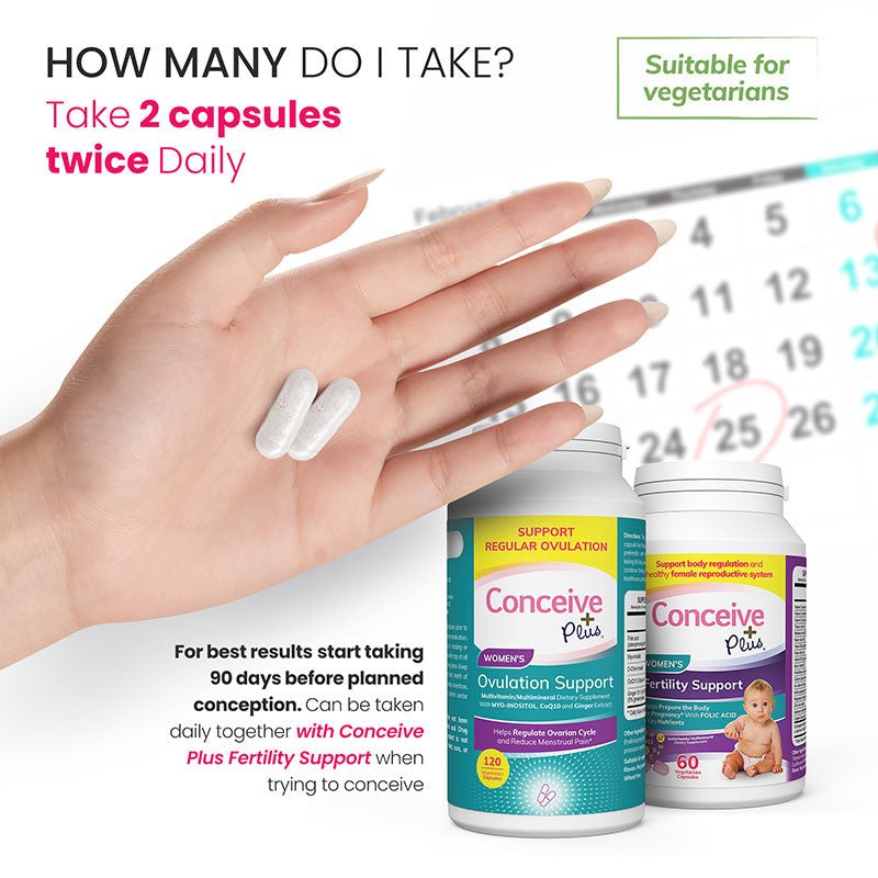 Ovulation Bundle Fertility + Ovulation Support - Female fertility vitamins - Conceive Plus Australia