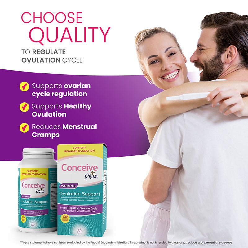 Ovulation Support Supplements - Female Fertility vitamins - Conceive Plus Australia