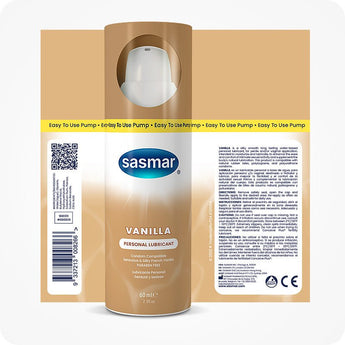 Sasmar Vanilla Flavor Personal Lubricant - Lubricant - Conceive Plus Australia
